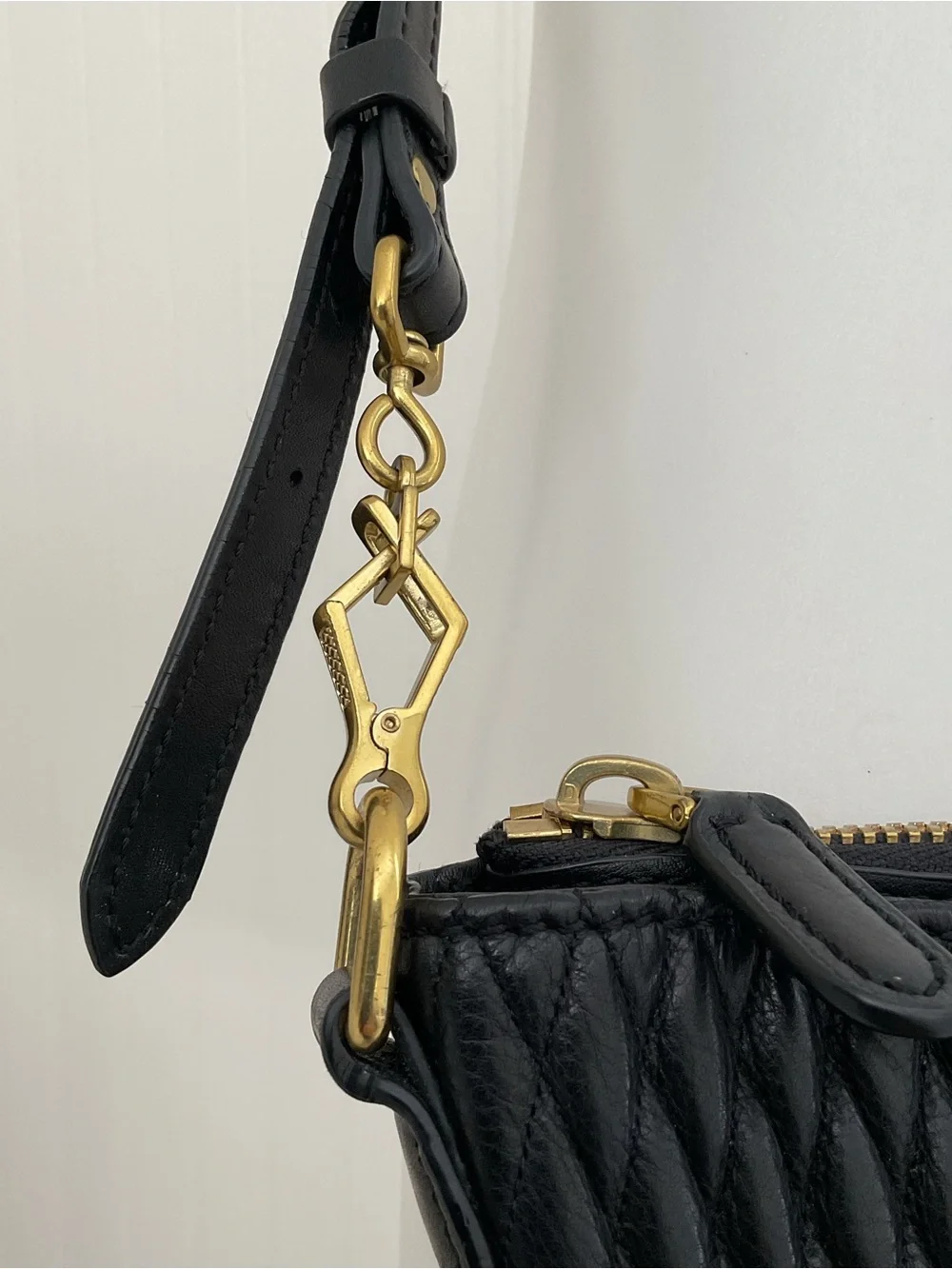 J. Crew Baby Brampton Quilted Leather Hobo Crossbody Bag